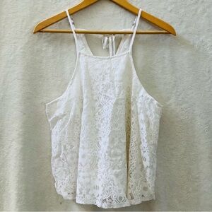 NWT HOLLISTER Elegant White Lace Women’s Top Size Medium